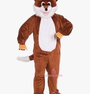 Adult Brown Fox Costume with White Belly